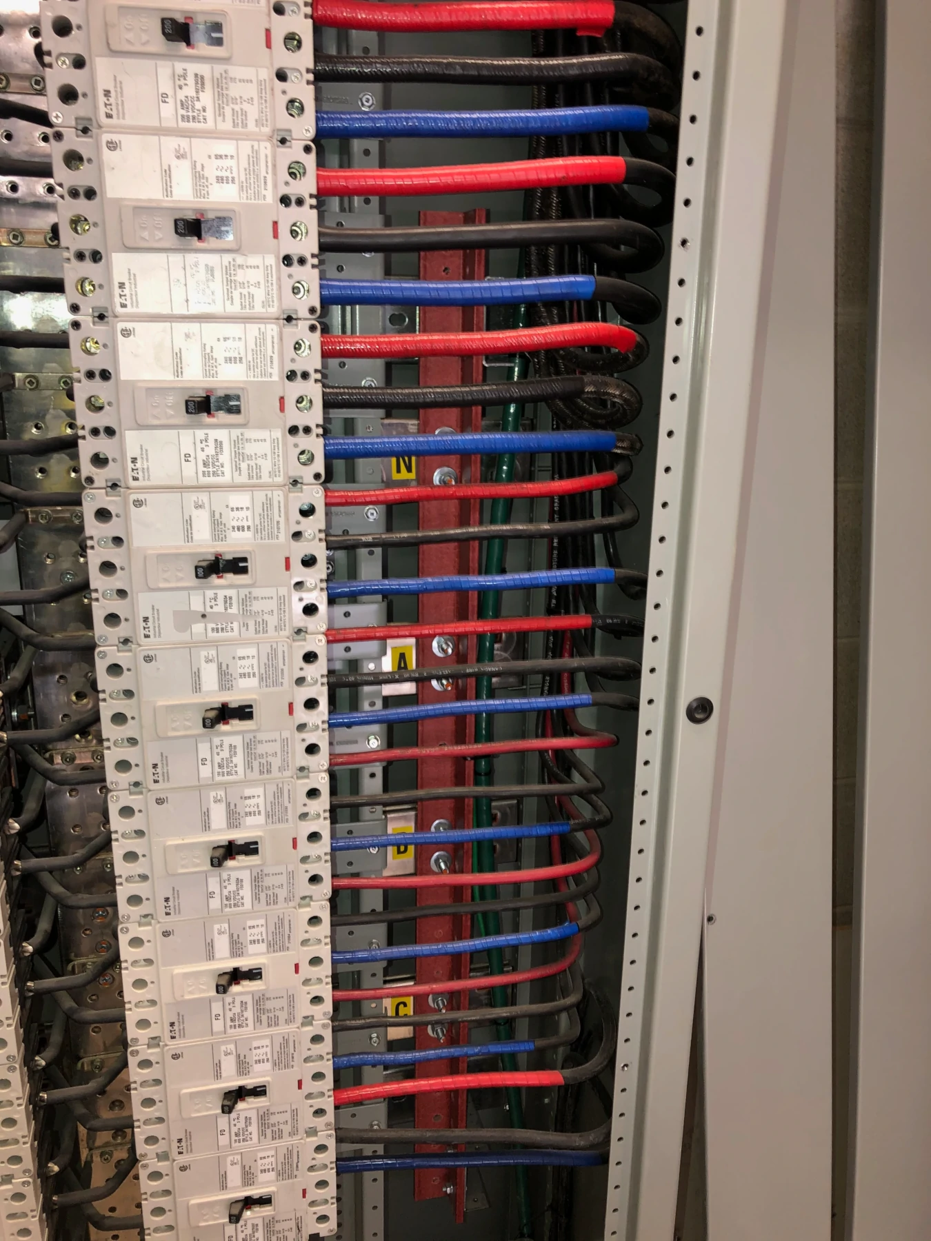 Eaton Switchboard FD Breaker Three Pole 3-Pole LiORA Electric Manitoba Electrician