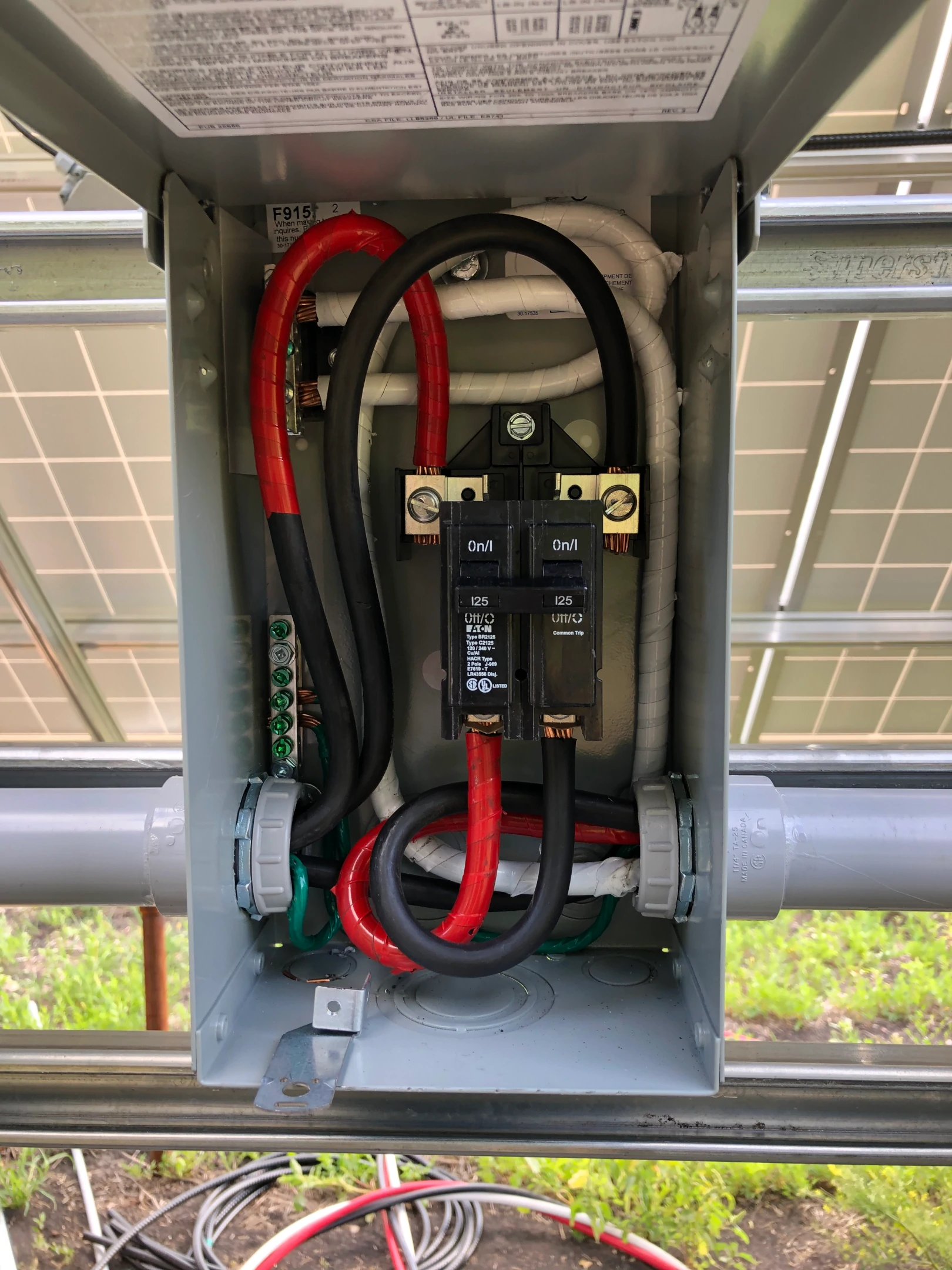 Eaton Single Phase Main Lug Loadcenter 125 Amp Breaker LiORA Electric Manitoba Electrician